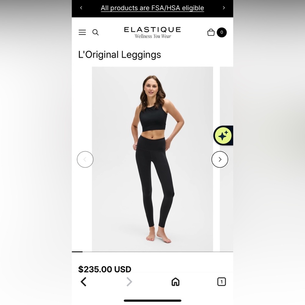 Elastique Black Leggings